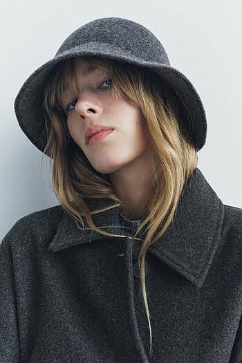 Zara yün bucket sapka