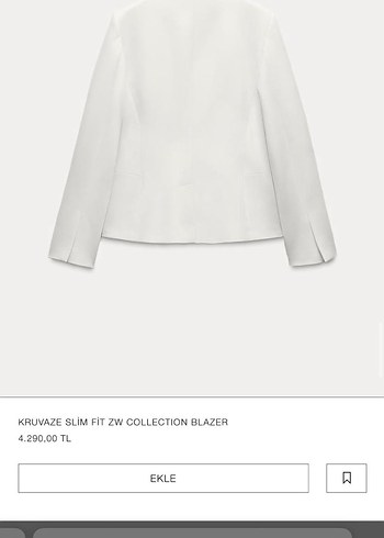 s Beden beyaz Renk Beyaz Kadın Blazer
