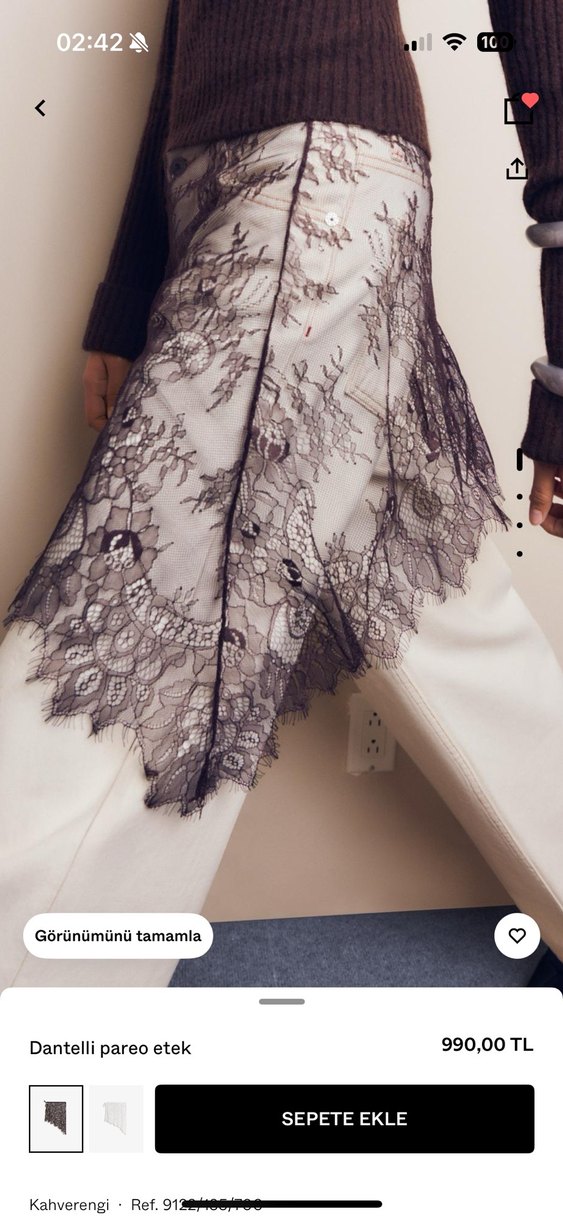 Dantel Detaylı pareo - Görsel 4