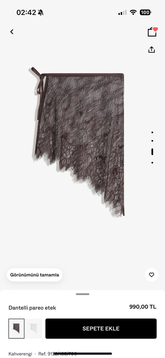 Dantel Detaylı pareo - Görsel 2