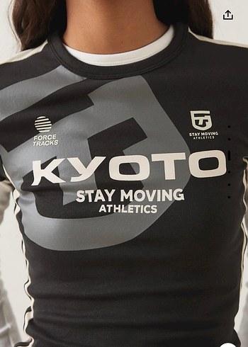 Siyah Gri Uzun Kollu Baskılı Hamile Tişörtü - Görsel 3