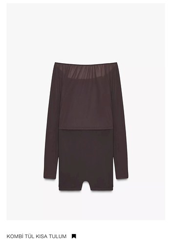 Kahverengi tulum ve uzun Kollu top - Görsel 7