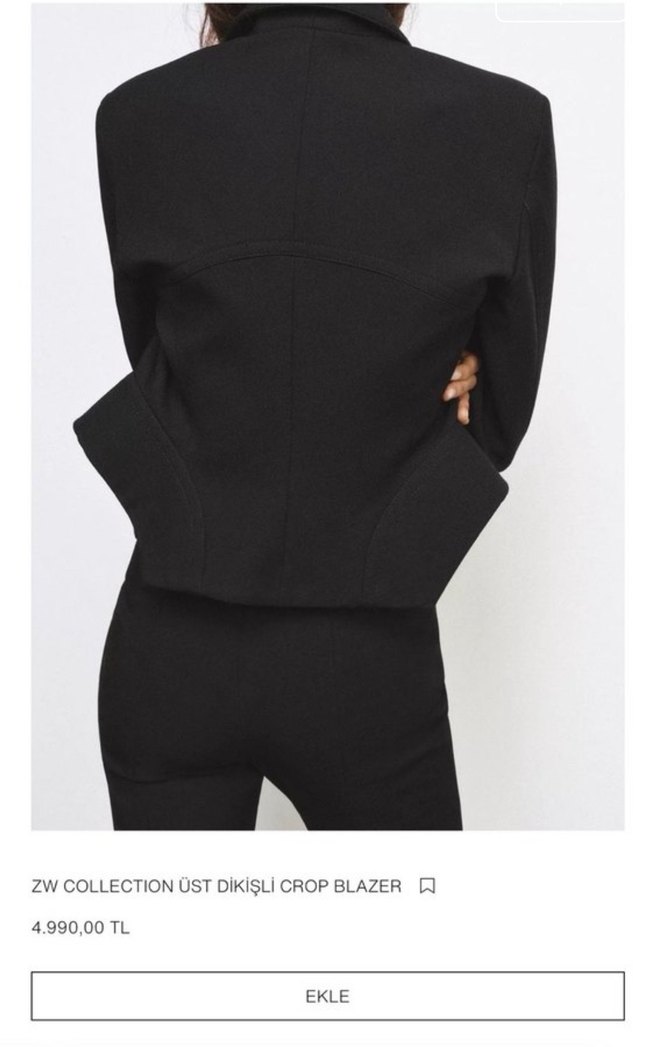 Siyah Kadın Blazer Ceket - Görsel 5