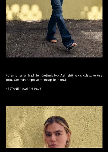 Zara kullanılmadı hiç Kadın Bluz