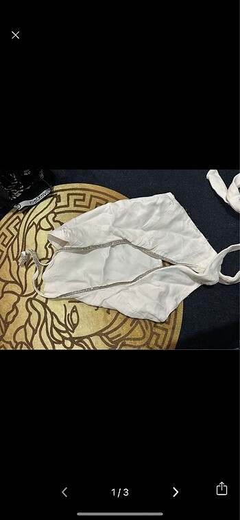 Zara taşlı crop