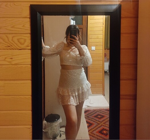 Zara Beyaz Kısa Yazlık Takım