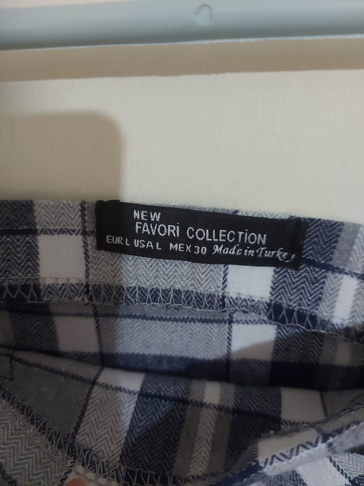 Gri Ekoseli / Kareli Salopet Elbise - Görsel 5