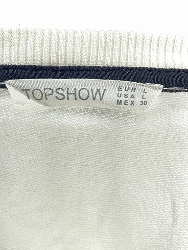 l Beden beyaz Renk Topshop Sweatshirt %70 İndirimli.