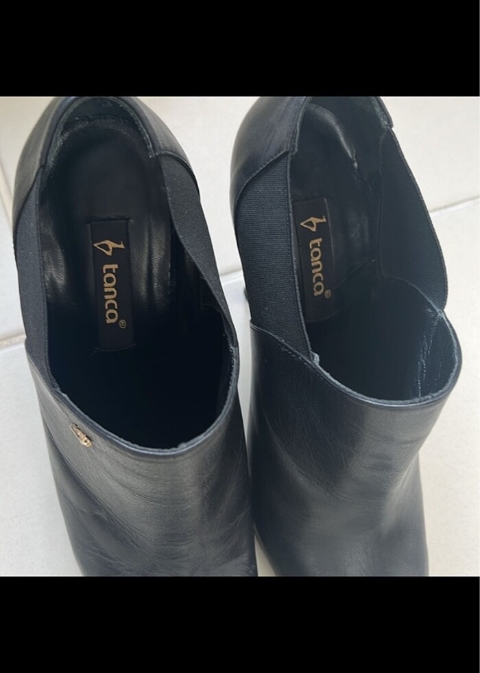 Tanca Deri Topuklu Ayakkabı - Görsel 4