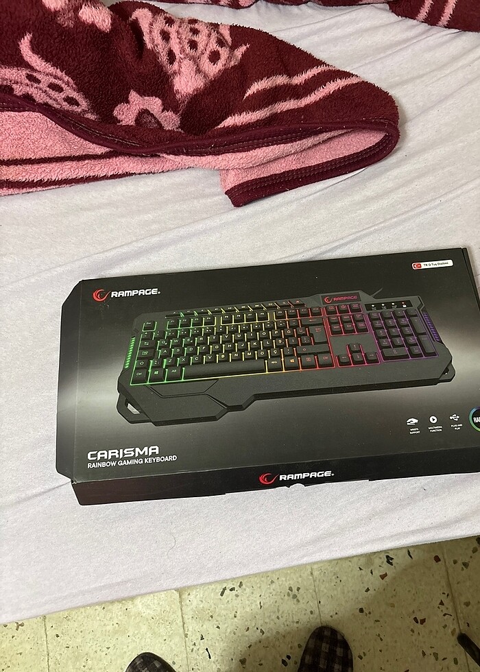 Rampage KB-R46 CARISMA rainbow aydınlatmalı Q oyuncu klavyesi - Görsel 2