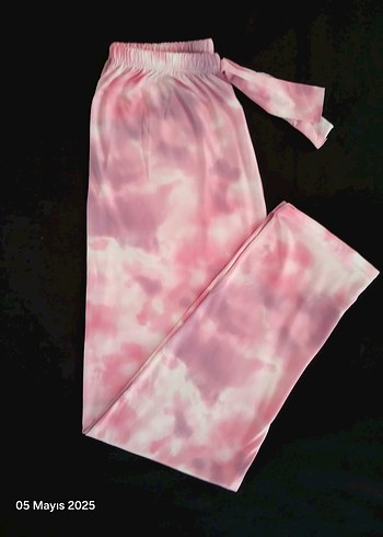 Pembe Bağlamalı Salaş Kadın Pijama Altı