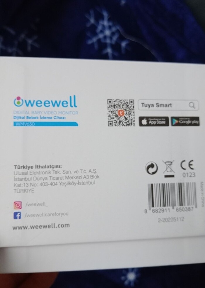 Weewell wmv630 dijital Bebek kamerası hareketli - Görsel 3