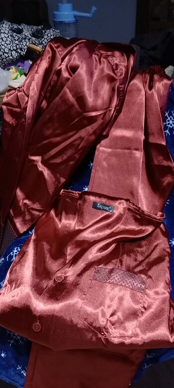 Espuar Robdöşambr
erkek çeyizlik saten sabahlık, pijama alt üst  - Görsel 8