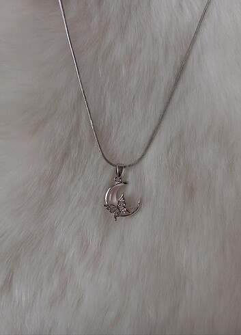 Tasarımcı Moonfly Elegance Çelik Kolye