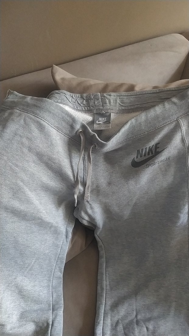 Gri Nike bol paça Spor Eşofman altı - Görsel 2