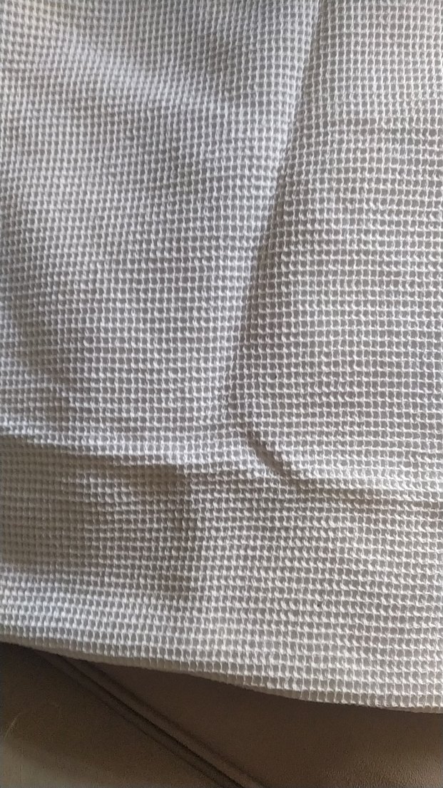 Beyaz tek kişilik pike - Görsel 2