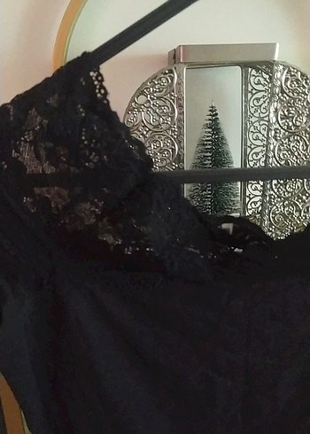 Dantelli Siyah Kadın Bluz - Gotik Stil - Görsel 3