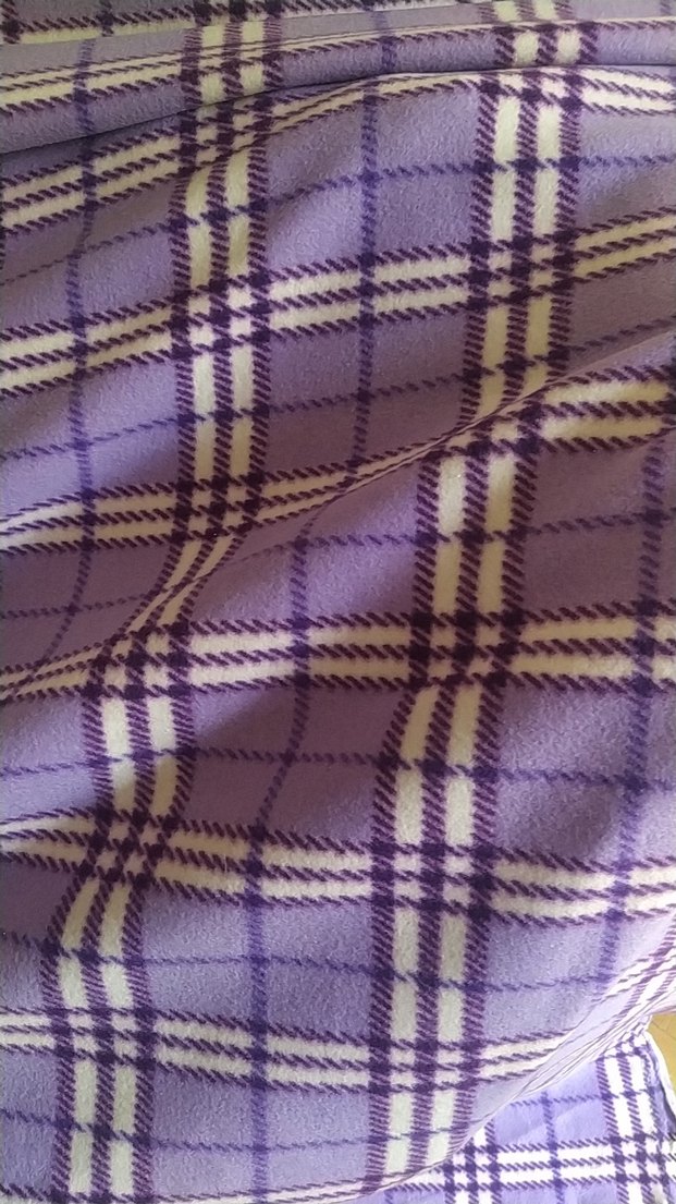Mor Ekoseli polar Battaniye& çift kişilik - Görsel 3