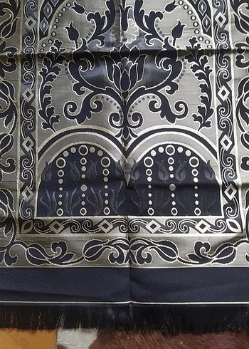 Klasik Desenli Siyah geleneksel seccade - Görsel 2