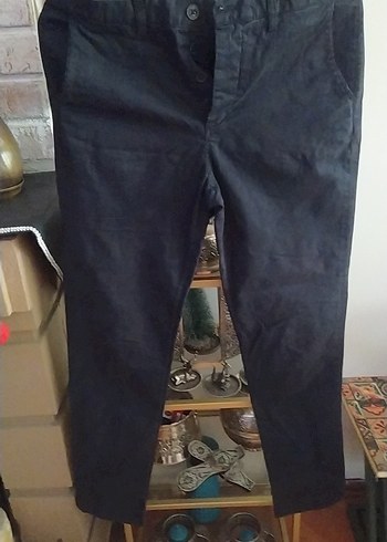 H&M Siyah Duz Kesim Pantolon
