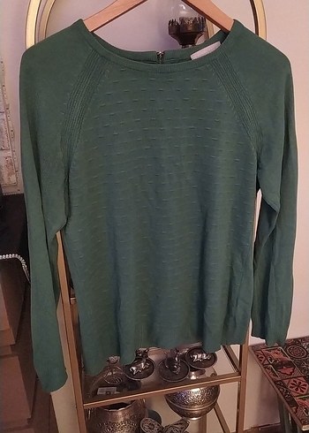 LC Waikiki Rahat Ve Sik Koyu Yesil Bisiklet Yaka Triko Kazak