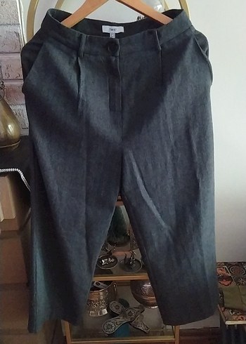 Twist Gri Yuksek Bel Pantolon Twist 38