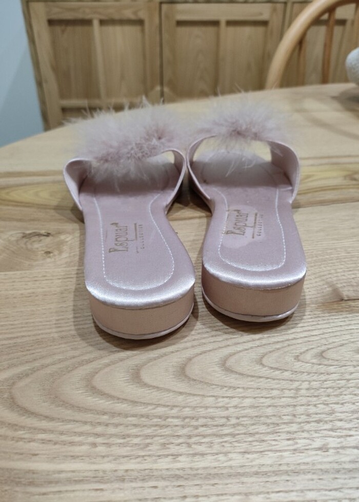 Saten Tüylü Terlik - Görsel 4