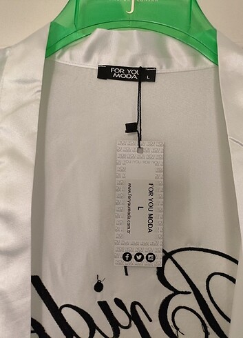 Bride Yazılı Saten Yelek - Görsel 3