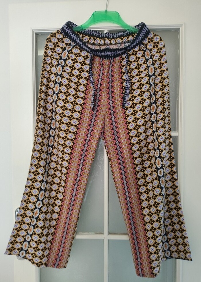 Etnik Desenli Pantolon  - Görsel 2