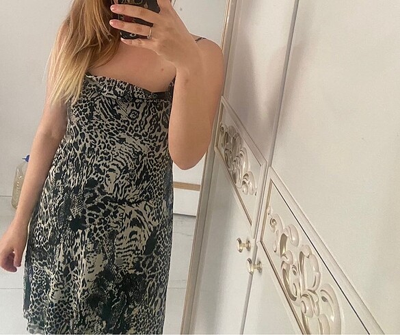 Trendyol & Milla Kısa elbise leopar