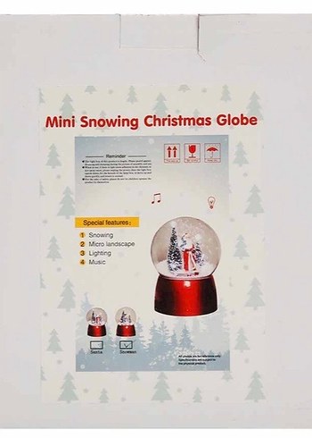 Sesli ve Işıklı Kardan Adam Kar Küresi - Görsel 5