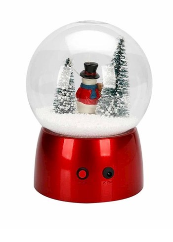 Sesli ve Işıklı Kardan Adam Kar Küresi - Görsel 4