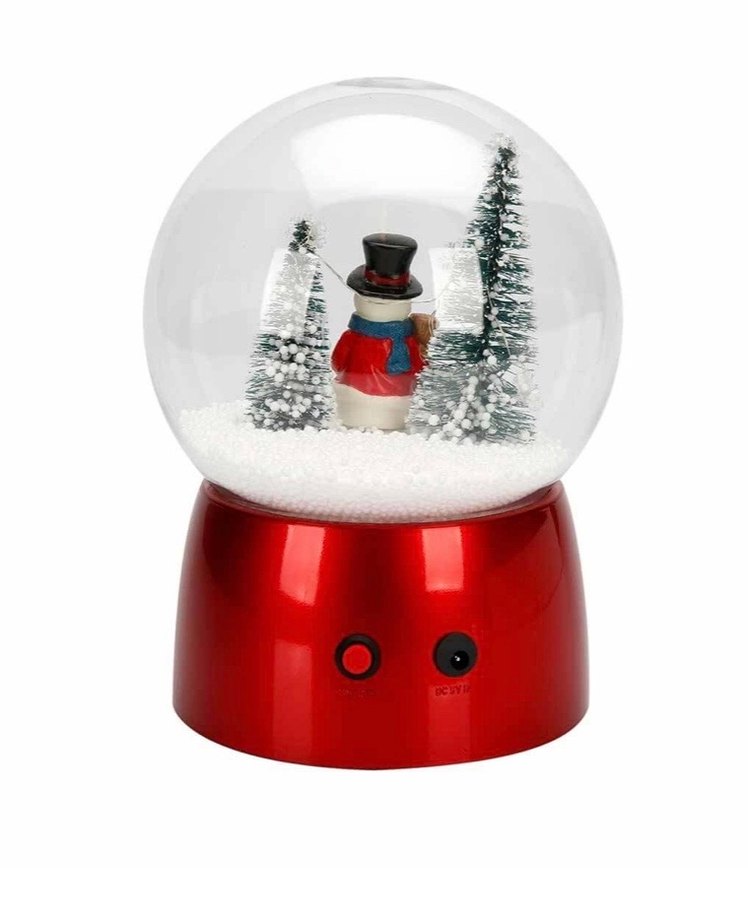 Sesli ve Işıklı Kardan Adam Kar Küresi - Görsel 4