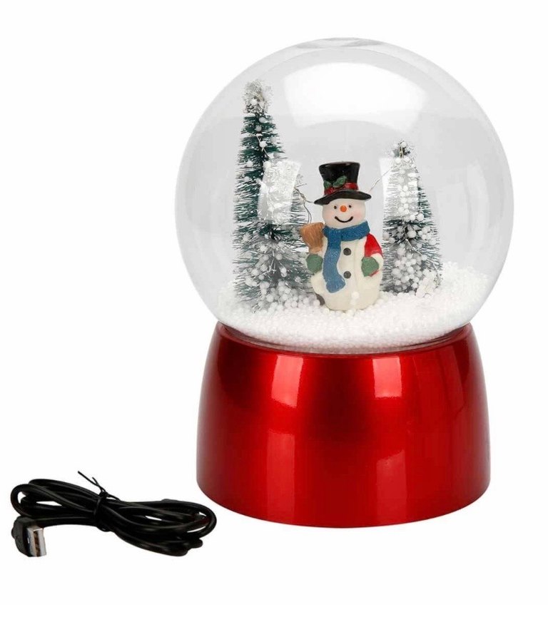 Sesli ve Işıklı Kardan Adam Kar Küresi - Görsel 2