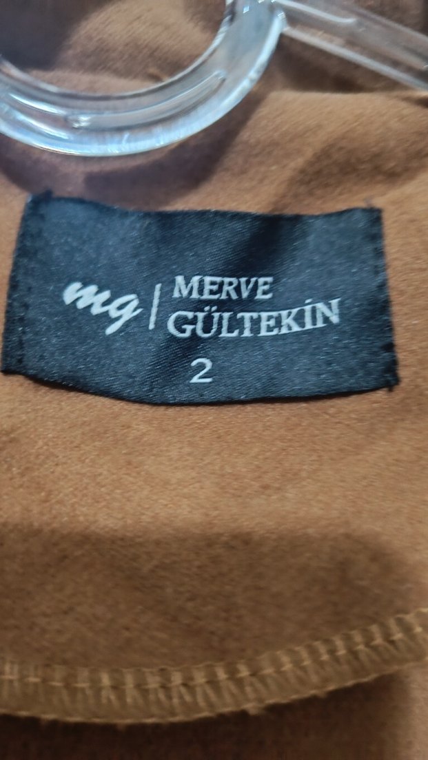 Kadın Kemerli Uzun Taba Kaşe Kaban - Görsel 3