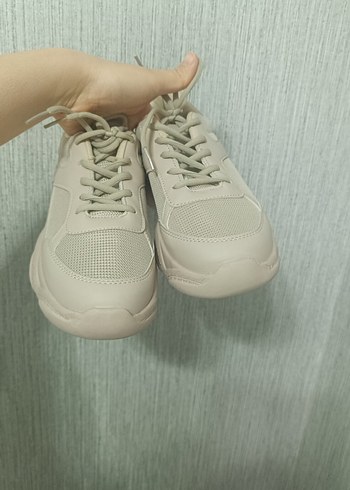 Bej rengi spor ayakkabı - Görsel 6