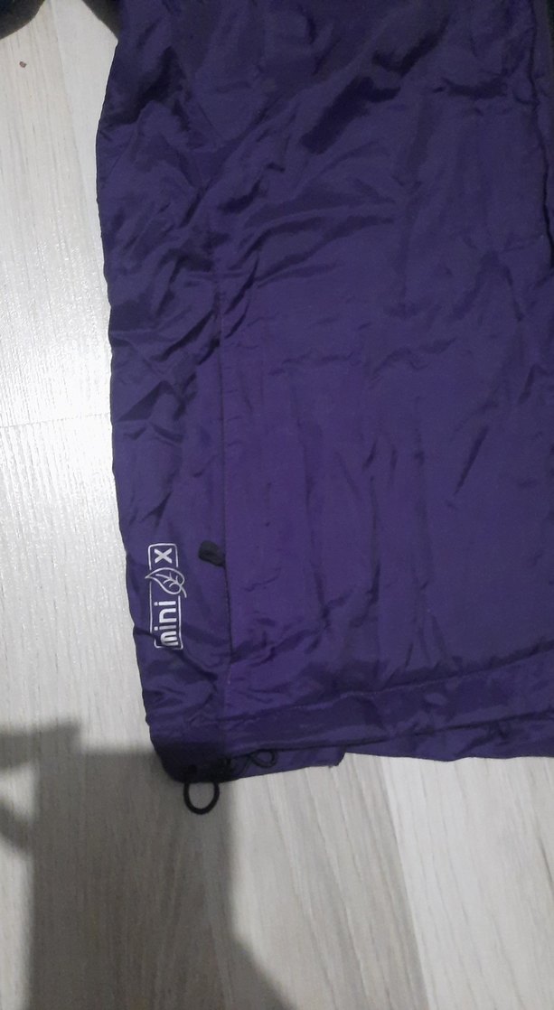 Mor Fermuarlı Kadın yağmurluk - Görsel 3