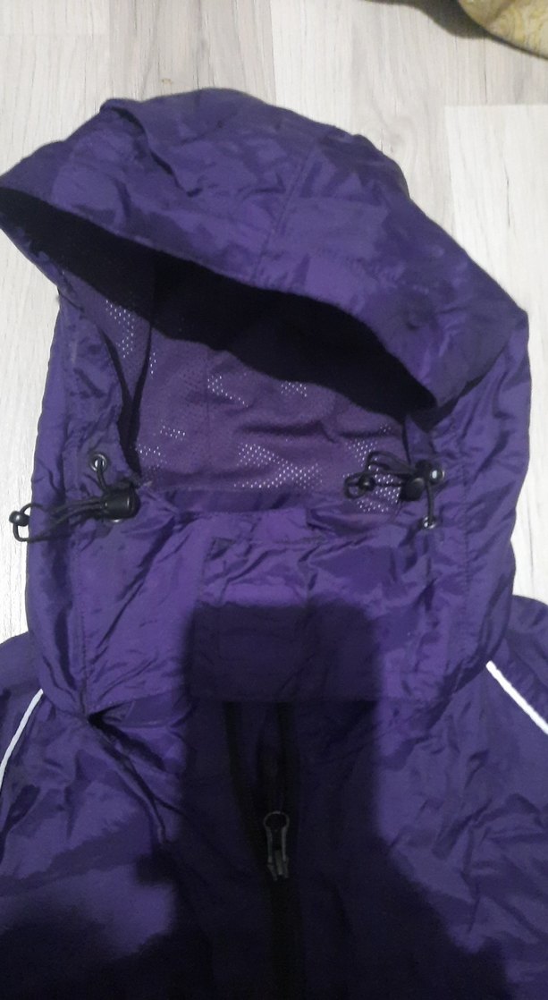 Mor Fermuarlı Kadın yağmurluk - Görsel 4