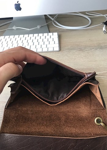 Zara Kahverengi Deri Erkek Cüzdanı - Görsel 6