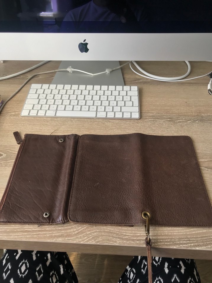 Zara Kahverengi Deri Erkek Cüzdanı - Görsel 5