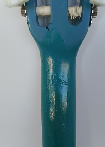 Renkli Balık Desenli Mavi Gitar - Görsel 8