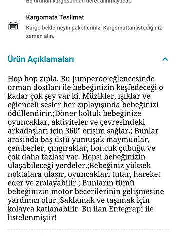 Beden çeşitli Renk Fisher price hoppala