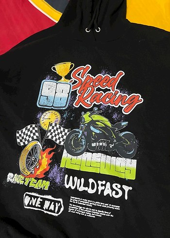 Defacto Siyah Baskılı Sweatshirt