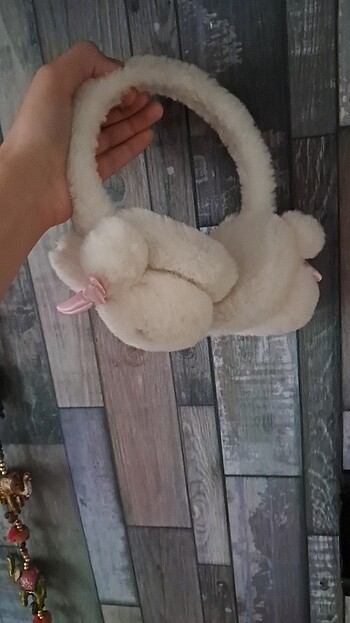 Ayıcıklı peluş kulaklık