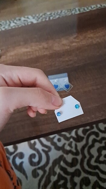  Beden çeşitli Renk Mavi küpeler