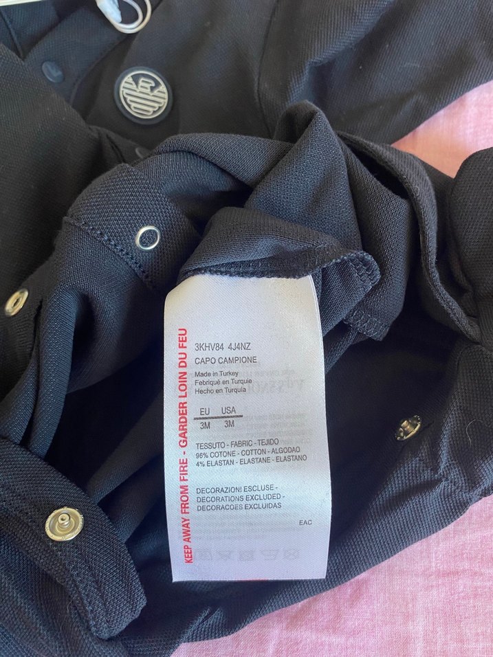 Emporio Armani Bebek Tulum ve Şapka Seti - Görsel 3