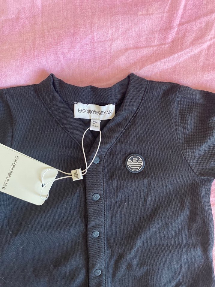 Emporio Armani Bebek Tulum ve Şapka Seti - Görsel 4