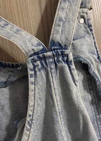 Mavi Denim Salopet Elbise - Görsel 3