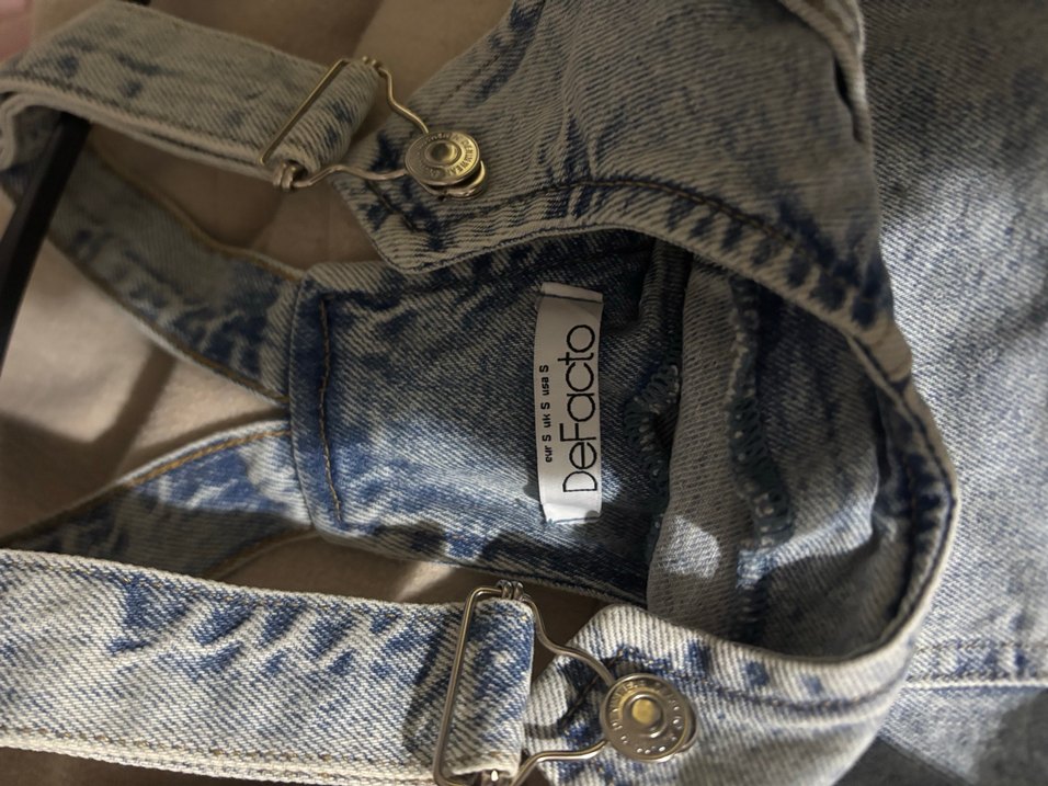 Mavi Denim Salopet Elbise - Görsel 4