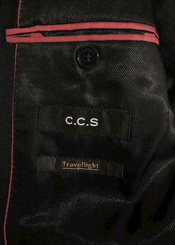 Siyah Parlak Yaka Detaylı Erkek Takım Ceketi - Görsel 6